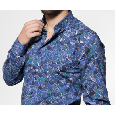 12947 CAMISA CRO ESTAMPADA