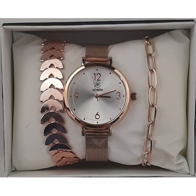 7088 RELOJ + PULSERA MUJER