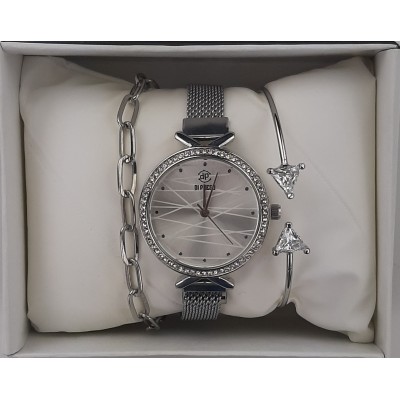 7088 RELOJ + PULSERA MUJER