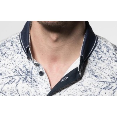 13091 POLO CRO ESTAMPADO CUELLO BOTÓN