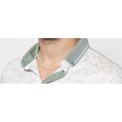 13092 POLO CRO ESTAMPADO CUELLO BOTÓN