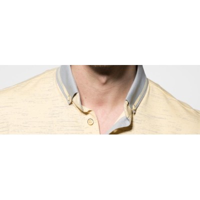 13097 POLO CRO ESTAMPADO CUELLO BOTÓN